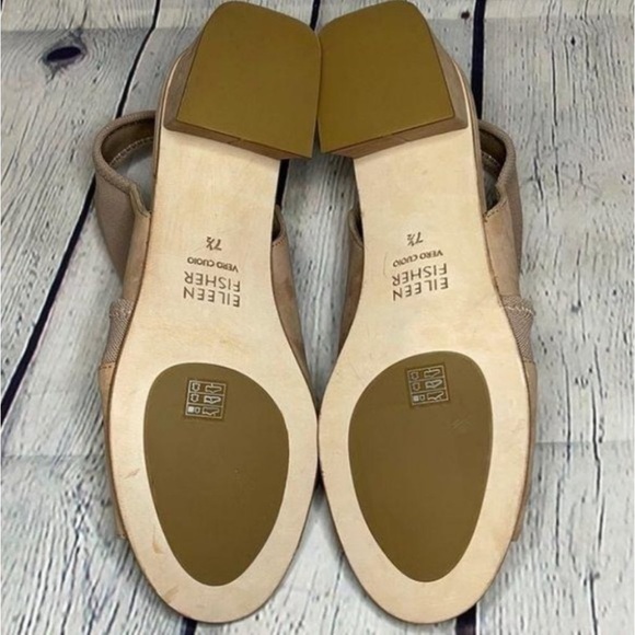 Eileen Fisher Luca Sandal in Latte Size 7.5 Suede
In Color Nude Block Heel NWOB - Picture 6 of 8
